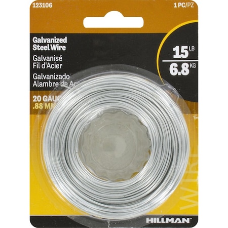 Hillman HILLMAN 175 ft. L Galvanized Steel 20 Ga. Wire, PK6 123106-N